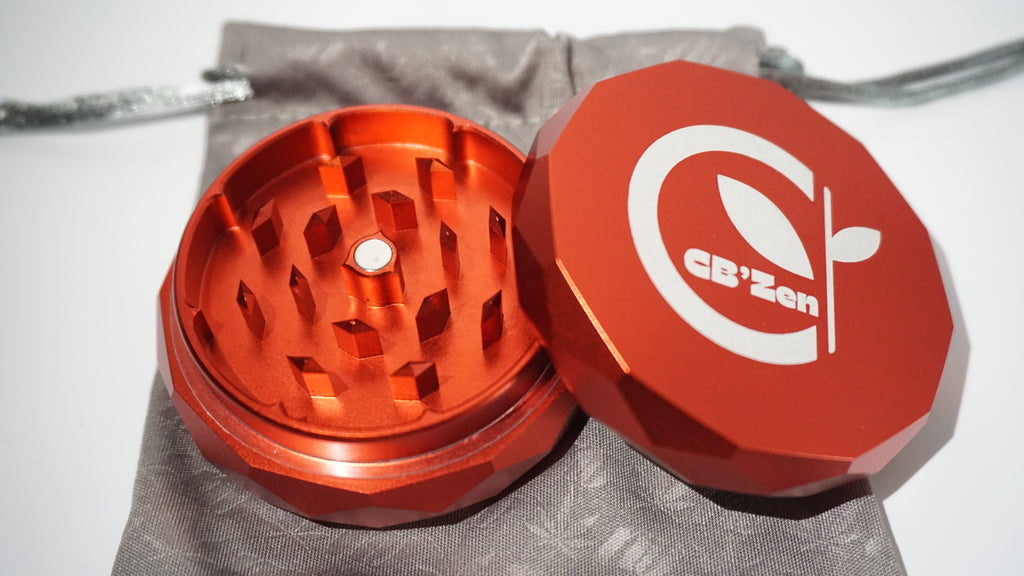 Grinder metallic deux pièces Rouge