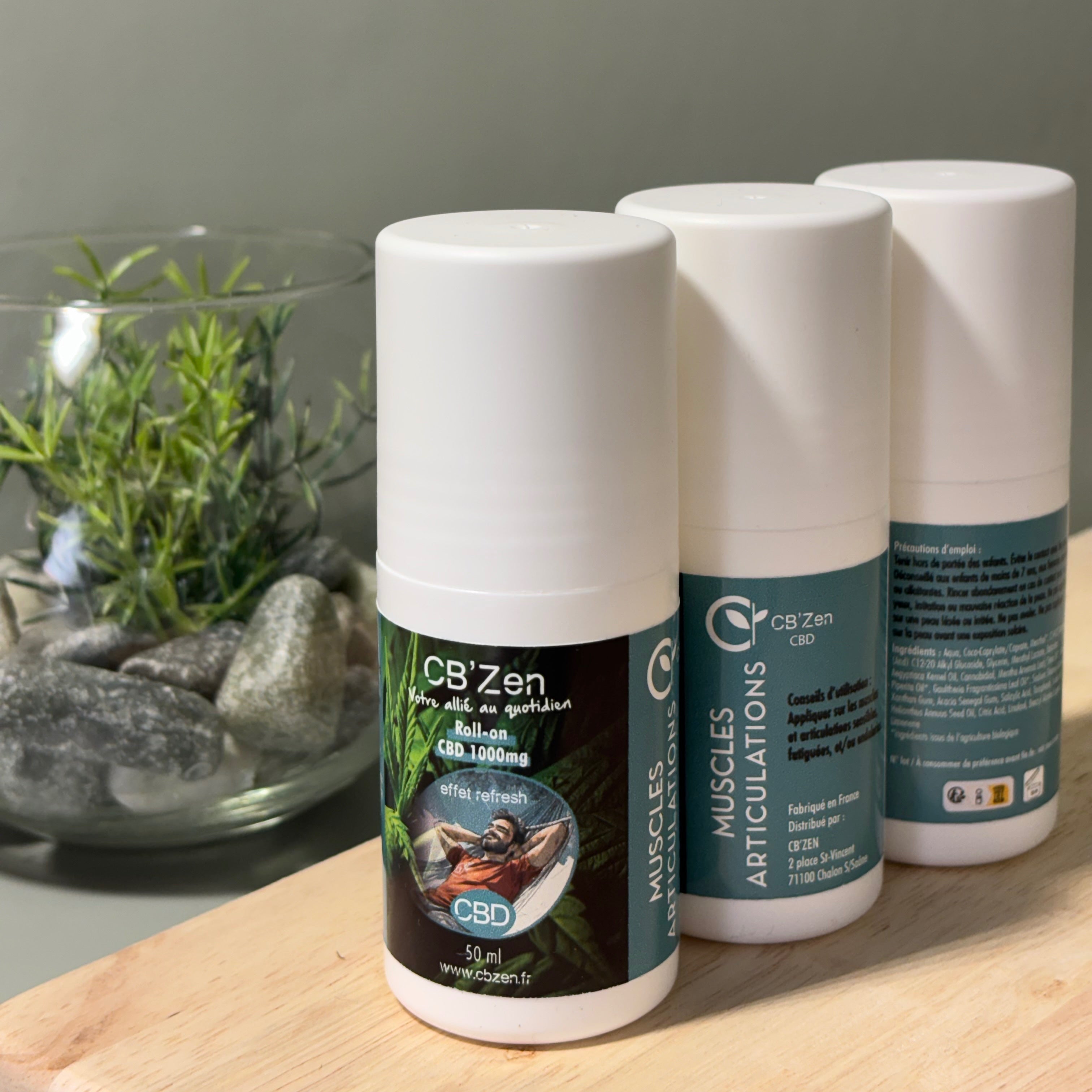 Roll-on CBD Effet refresh 1000mg , 50ml